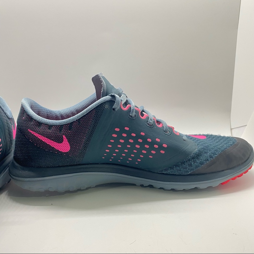 Nike FS Lite Run 2 Gray/Pink Running Shoes 684667-005 Womens Size 8.5 - Picture 5 of 11